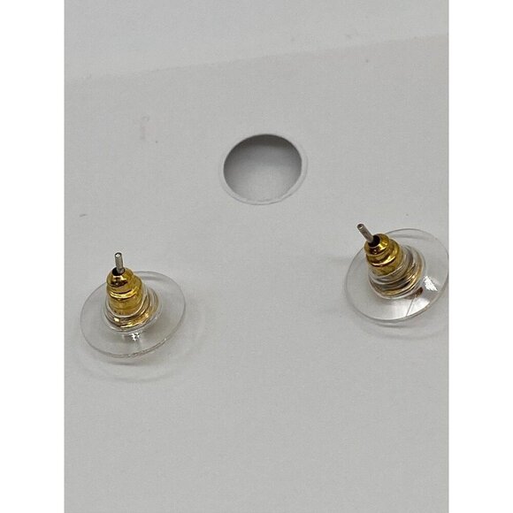 Mermaid Tail Earrings 925 Sterling Sliver 18K Gold Plated Zircon Circle Women’s - Picture 5 of 5